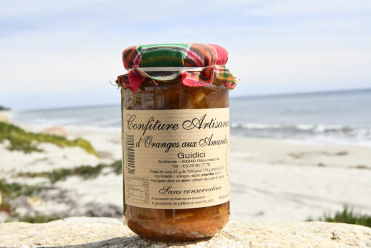 confiture-artisanale-d'orange-aux -amandes-Guidici