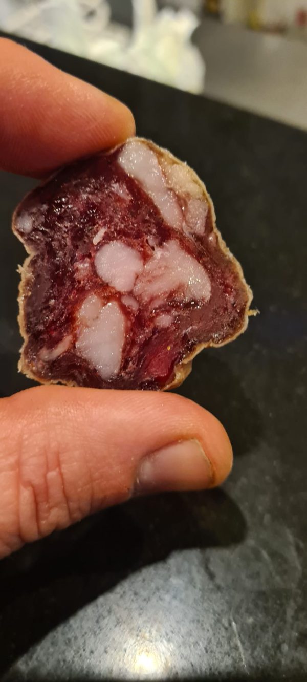 saucisson corse de Rospigliani en tranche saucisson corse de Rospigliani en tranche