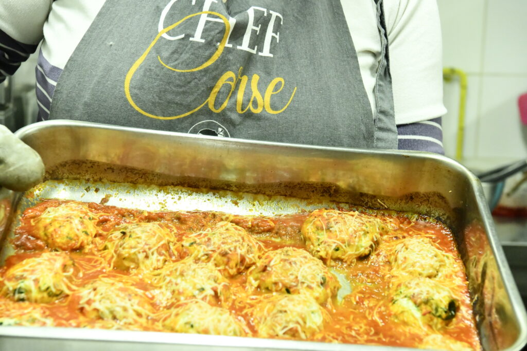 Plat de storzapretti après cuisson