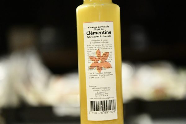 caractéristiques vinaigre de vin à la pulpe de clémentines 250ml caractéristiques-vinaigre-de-à-la-pulpe-de-clémentines-250-ml